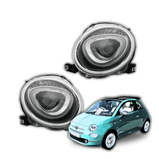 Fiat 500 '07-'24 (312) Headlights Pair